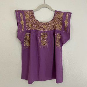 Oaxaca Embroidered Top - Size S